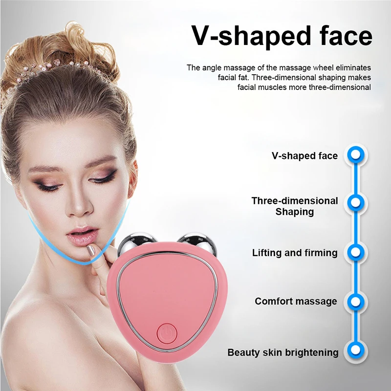 EMS Mini Facial B Slimming Double Chin Microcurrent Face Lift Bhine Anti Wrinkle - $35.00