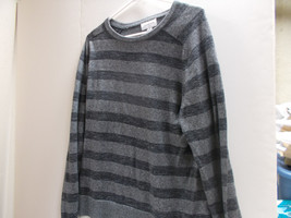 Goodfellow Medium Mens Gray Striped Pullover Sweater - £10.96 GBP