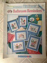 Dimensions Cross Stitch Pattern Leaflet Barbara Cimochowski Bathroom Rem... - $10.39