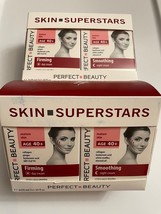 2 Sets Skin Superstars Perfect Beauty AGE40+ Firming DAY/SMOOTHING Night Cream - £48.70 GBP
