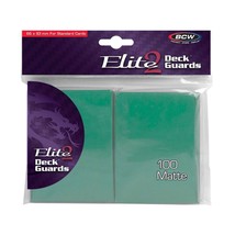PACK OF 100 Standard Sized Deck Guards - Elite2 - Matte - Seafoam - $9.82