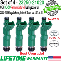 OEM Denso Best Upgrade 4Pcs Fuel Injectors For 2004, 2005, 2006 Scion xB 1.5L I4 - £109.96 GBP