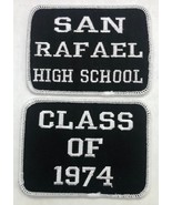 SAN RAFAEL HIGH SCHOOL SEW/IRON PATCH EMBROIDERED YEARBOOK LETTERMAN JACKET - $23.31 CAD