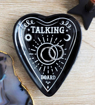 Ouija Talking Spirit Board Planchette Heart Bone China Trinket Jewelry Dish - £11.70 GBP