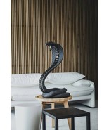 Sculpture Large Cobra Matte Black Italy New - $1,250.00