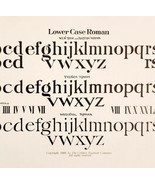 Lower Case Roman Font Example 1899 Victorian Craft Drawing Ephemera DWKK19 - £15.68 GBP