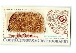 2013 Topps Allen &amp; Ginter Mini Codes, Ciphers &amp; Cryptographs The Phaistos Disc - £1.55 GBP