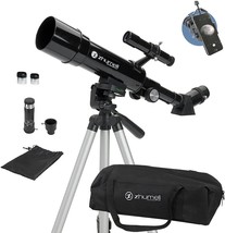 50Mm Portable Refractor Telescope By Zhumell With Coated Glass Optics And A - £73.18 GBP