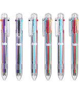 6 Pack Multicolor Pens 0.5Mm 6-In-1 Retractable Ballpoint Pens 6 Colors ... - $14.94 CAD