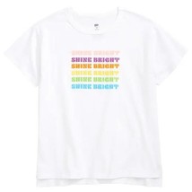 bp Kids&#39; Pride Graphic Tee In White Shine Bright Multi Stack 3 NEW - $15.00