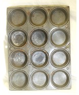 Vintage Rustic Cupcake Muffin Pan 12 Cup Holder - £11.67 GBP