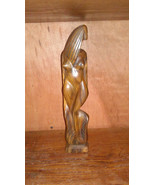 Guayacan wood lignum vitae handmade figure of a woman - $39.78 CAD