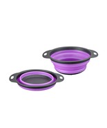 Purple Chef Collapsible Kitchen - 2 PCS; Silicone Colander and Mixing Bo... - $16.45