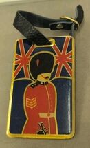 British Beefeater Soldier England Advertising Souvenir Metal Luggage Tag - $9.89