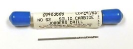 #62 (.038&quot;) Carbide Jobber Length Drill 118 Degree MA Ford 24103 - £8.54 GBP