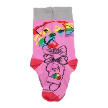 Pink Reflective Rainbow Dog Socks - £7.96 GBP