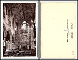 UK RPPC Postcard - Winchester Cathedral, The Screen &amp; Bones of The Kings M10 - £2.32 GBP