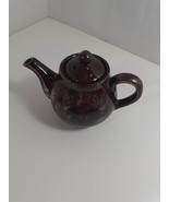5 x 7 inch brown glass tea pot tea for two - £7.78 GBP