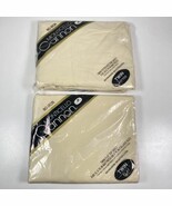 Cannon Monticello Twin Fitted Top &amp; Bottom Sheet Set Cream New In Packag... - $38.60
