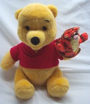 Fisher-Price Showtime Pooh Bear W/ Tigger Hand Puppet 11&quot; Talking Electronic Toy - £23.74 GBP