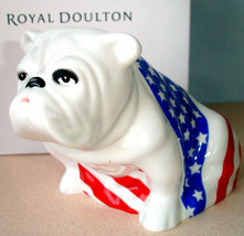 Royal Doulton Bulldog SAM Figurine DD004 USA American Flag NEW - $309.90