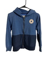 Converse Chuck Taylor Kids Hoodie Size M All-Star Full Zip Unisex Two Toned Blue - $13.31