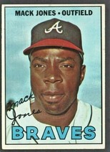 Atlanta Braves Mack Jones 1967 Topps Baseball Card # 435 ex - £1.76 GBP