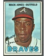 Atlanta Braves Mack Jones 1967 Topps Baseball Card # 435 ex - £1.75 GBP