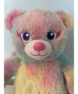 Build a Bear Rainbow Dreams Bear Tie Dye Pastel Plush 16&quot; Wings Fairy. BABW - £9.31 GBP