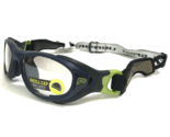 Rec Specs Athletic Goggles Frames HELMET SPEX 638 Matte Navy Blue Strap ... - $65.23