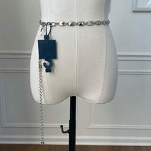 NWT Chaps Gold Silver Geometric Link Belt Adustable S M - $18.00