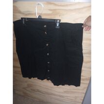 Women's Jennifer Lauren 3x Black Skirt Buttons Plus Pockets - $9.45