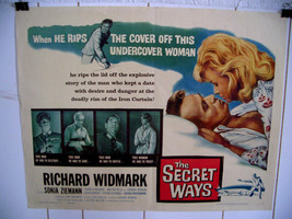 SECRET WAYS-RICHARD WIDMARK-SONJA ZIEMANN 1961 NOIR SPY VG - £37.85 GBP