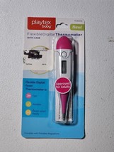 Playtex Baby Flexible Digital Thermometer w/ Case - PINK - PL85432 - £5.58 GBP