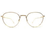 Warby Parker Gafas Monturas Ezra M 2403 Oro Redondo Completo Borde 51-20... - $74.44