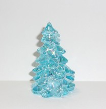 Mosser Glass Buffett Blue Carnival Mini Christmas Tree Figurine Made In USA - £13.00 GBP