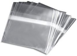 500-Pak =Resealable= Plastic Wrap Sleeves For Cardboard Sleeves &amp; Slim P... - £43.25 GBP