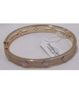 PARK LANE GOLD ROYAL Bracelet 2 1/4&quot; diameter reversible Quatrefoil Design - £99.25 GBP