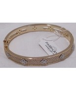 PARK LANE GOLD ROYAL Bracelet 2 1/4&quot; diameter reversible Quatrefoil Design - $206.64 CAD