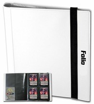 BCW Folio 4-Pocket Album (Holds 160 Card) - White - £9.24 GBP