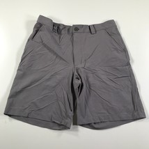 Under Armour Shorts Mens 34 Gray Nylon Blend Pockets Above Knee Lightweight - $15.79