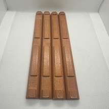 Lincoln Logs Wood 3 Notch Half Logs Lot of 4 - £11.21 GBP