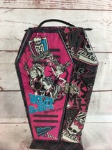 Monster High Doll Accessory Makeup Storage Carrying Coffin Case 14&quot; Mattel - £7.74 GBP
