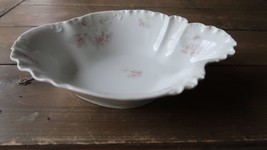 Vintage Pink Flowers Havilland Limoges France Serving Bowl - £61.69 GBP