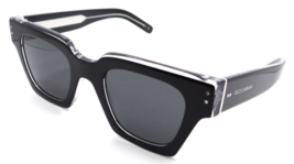 Dolce &amp; Gabbana Sunglasses DG 4413 675/R5 48-23-145 Black on Crystal / Grey - $269.50