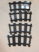Lot De 4 LEGO Plastique Rail Route Train Track Courbé City Rechange 5340... - $15.93 CAD