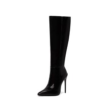 Plus Size 34-48 Knee High Boots Women Sexy Super High Heels Shoes 6 Colours Fash - £43.83 GBP