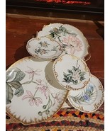 READ Set Of 5 Limoges France Handpainted Signed DISHES EBM T&amp;V H&amp;C - $22.24