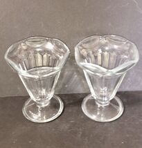 VTG KIG Parfait Tulip Glasses Ice Cream Sundae Pedestal Fluted Bowl Set ... - $13.00