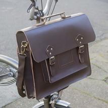 London Craftwork Exclusive Leather Satchel Bag for Brompton Dark Brown C-Bag (Ba - £93.18 GBP+